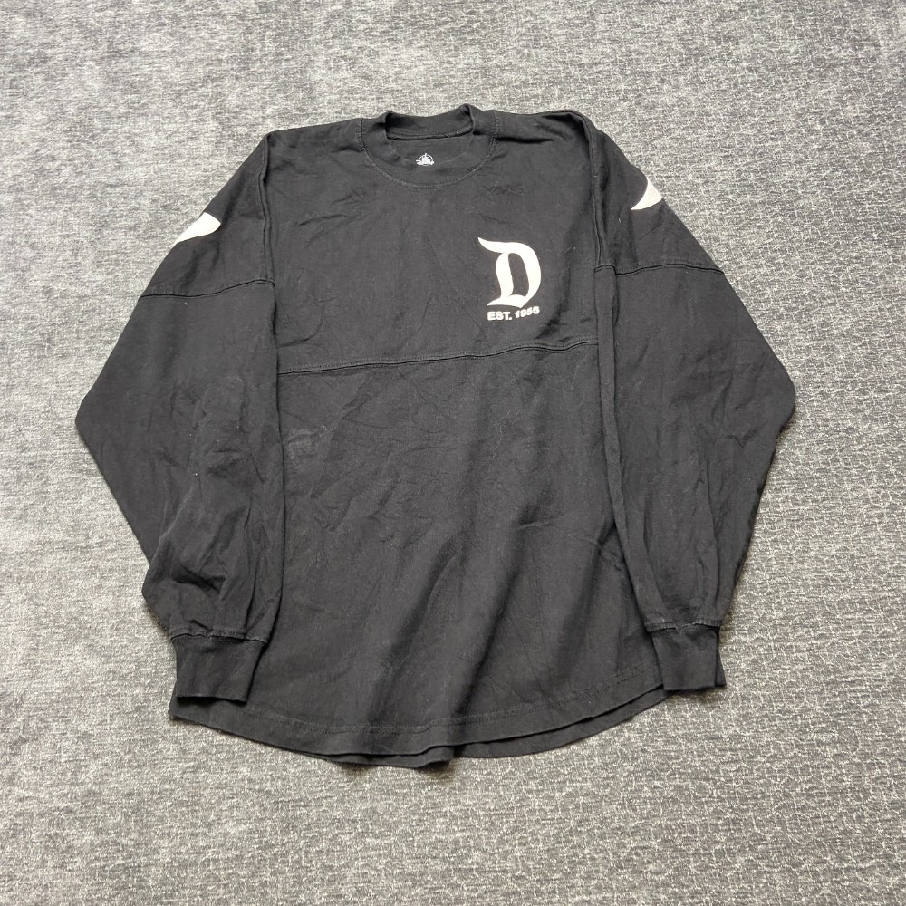 Disney T Shirt Mens XS Black Spirit Jersey Disneyland Resort Logo Graphic Print